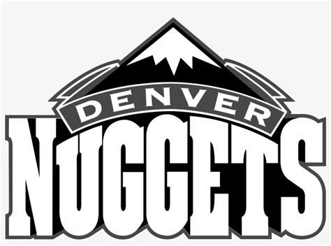 denver nuggets logo black and white